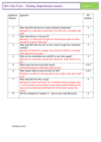 5. Reading Comprehension Answers