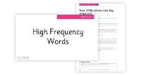 Week 17 - Lesson 5 New High Frequency Words
