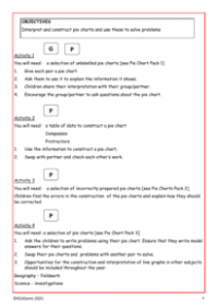 Pie Charts worksheet