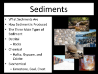 Sediments - Student Presentation