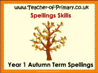 Kindergarten Autumn Term Spellings - PowerPoint