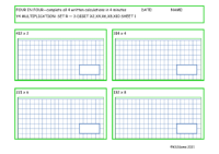  Multiplication Set R 3 digit number x2,x4,x6,x8,x10