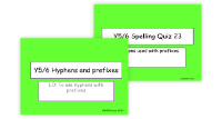 Hyphens and Prefixes