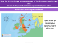 Where did the Vikings come from? - Map