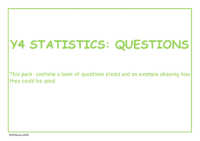 Statistics Question stems