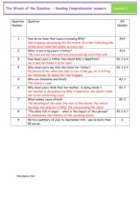 5. Reading Comprehension suggested answers