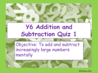 Mental addition and subtraction