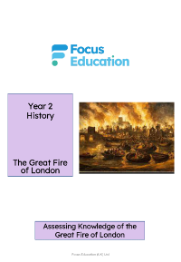 Great Fire of London - Unit Assessment