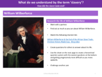 William Wilberforce - Research - Slavery - Year 5
