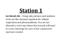 Lab Station Cards