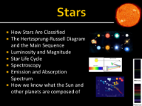 Stars - Classification and Spectroscopy - Teaching Presentation
