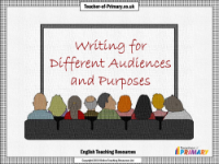 Writing for Different Audiences and Purposes - PowerPoint