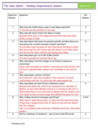 5. Reading Comprehension answers