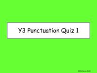 Punctuation Quiz 1