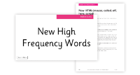 Week 28 - Lesson 5 New High Frequency Words