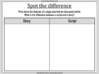 Spot the Difference Worksheet