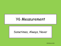 Measurement Sometimes Always Never
