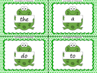 Kindergarten Common Exception Words Flash Cards - Worksheet