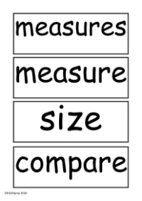 Vocabulary - Measures: General