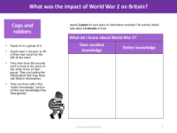 Cops and robbers - What do you know about World War 2?