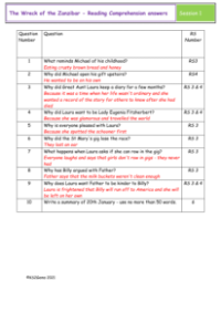 5. Reading Comprehension suggested answers