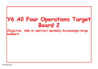 Addition and Subtraction Target Board