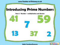 Introducing Prime Numbers - PowerPoint