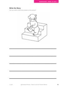 Write the Story activity - Worksheet 