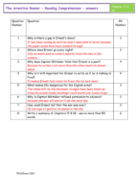 4. Reading Comprehension Answers