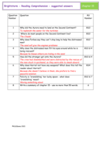 5. Reading Comprehension suggested answers