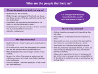 Who are the people that help us? - Lesson 1