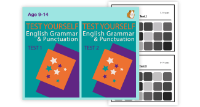 Test Your English Grammar And Punctuation Skills -  Test 1 and Test 2 (9-14 years)