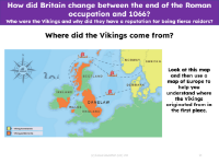 Where did the Vikings come from? - Map
