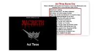 Macbeth - Lesson 13 - Act Three