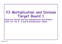 Target Board - Written multiplication