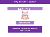 What are the special features of a castle? - Presentation