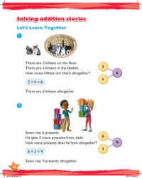 Learn together, Making and solving addition stories