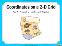 Coordinates on a 2-D Grid - PowerPoint