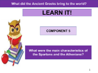 What were the main characteristics of the Spartans and the Athenians? - Presentation