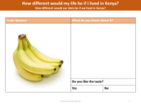 Banana - Worksheet