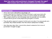 What evidence tells us that some punishments were very cruel? - Teacher's notes