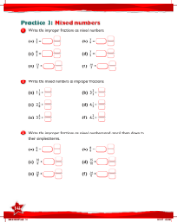 Work Book, Mixed numbers