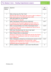 6. Reading Comprehension answers