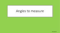 Angles to measure