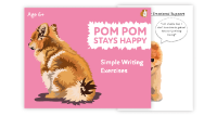 19. ‘Pom Pom Stays Happy’ Emotional Support (4 years +)
