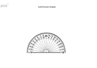 Eyesight and Hearing - Small Protractor