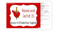 Romeo & Juliet Lesson 25: Women in Elizabethan England