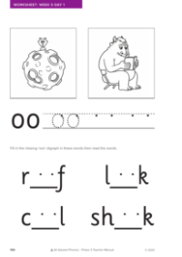 Letter formation - "oo"  - Worksheet 