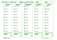 6 and 12 Times Table