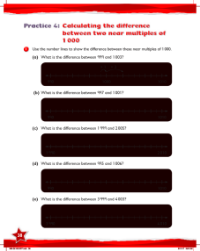 Work Book, Calculating the difference between two near multiples of 1000